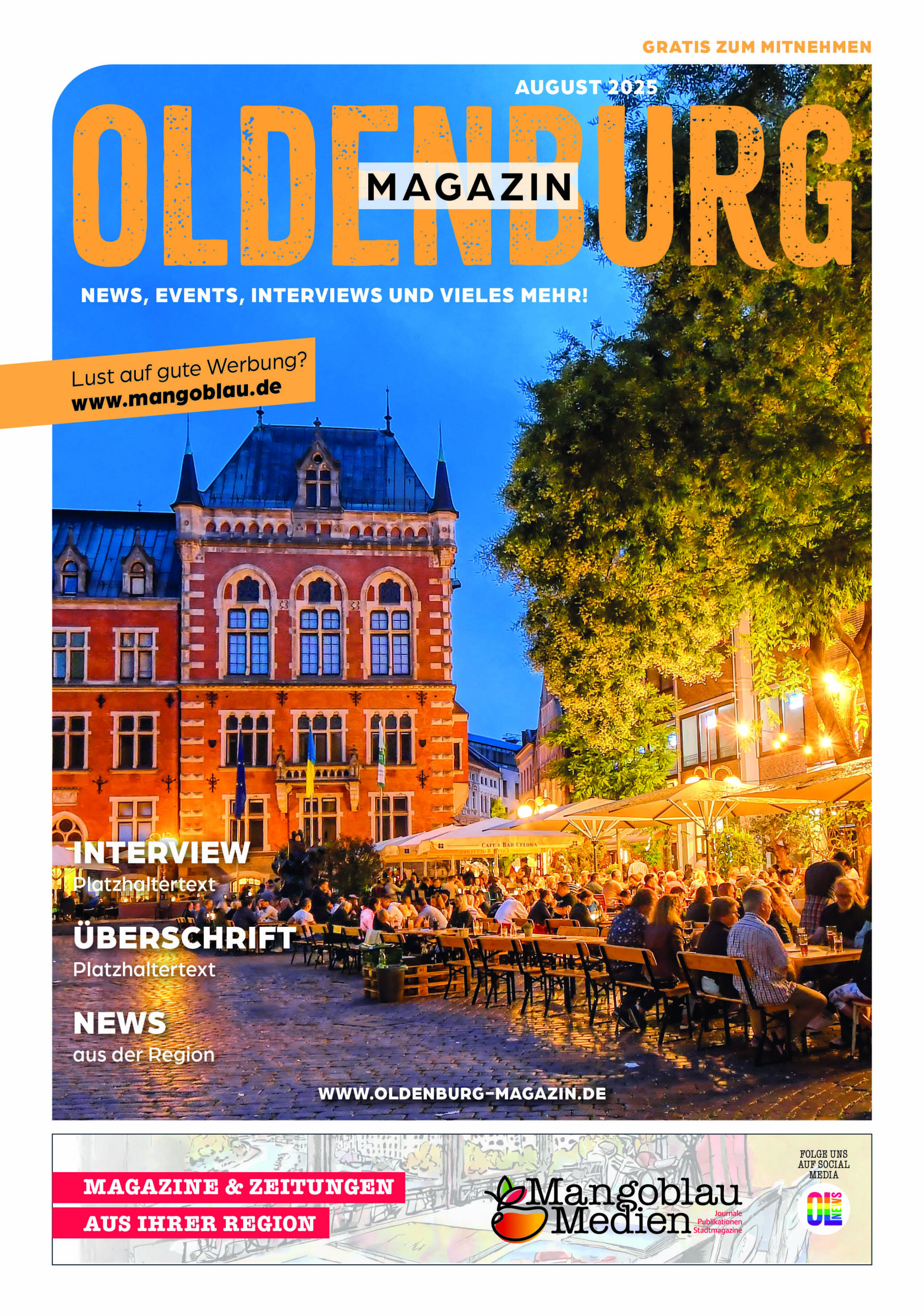 Start 1 Oldenburger Magazin August Titelseite