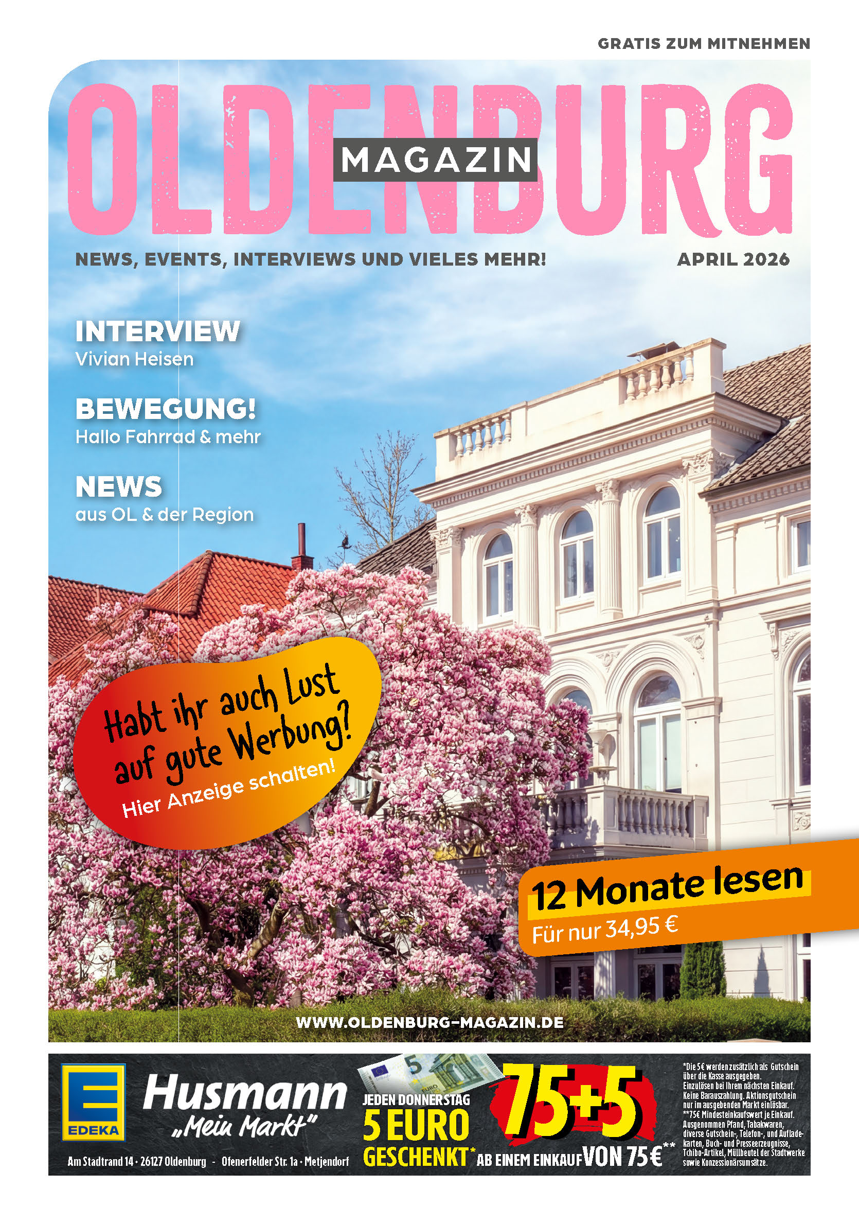 Oldenburg Magazin Cover | April 2026